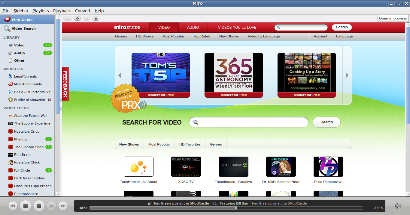Miro Torrent Downloader