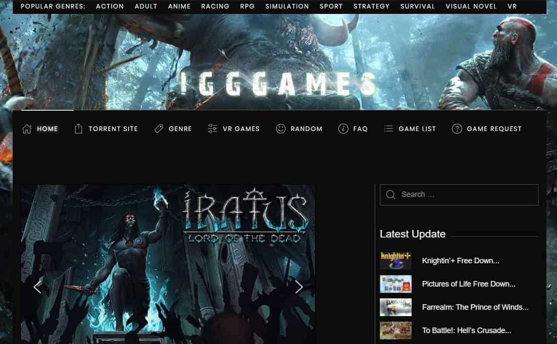 Steam Search For SkidrowReloaded, IGG-Games, and x1337x.