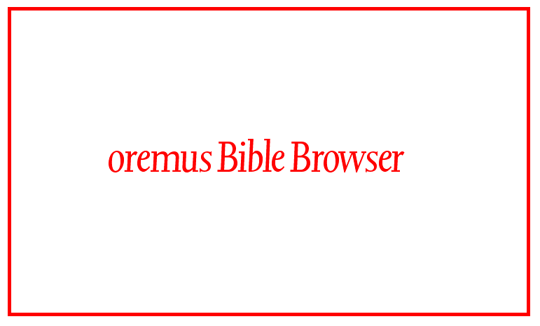 Oremus Bible Browser