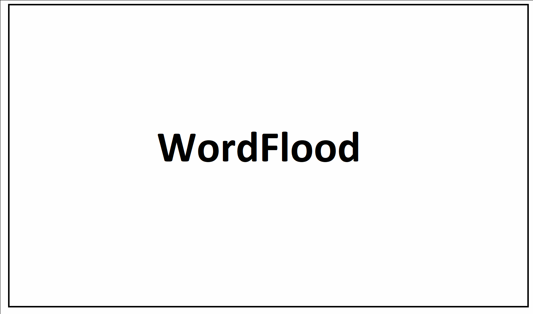 WordFlood
