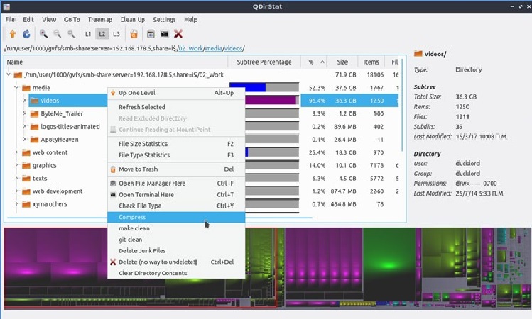 QDirStat-Reclaim-Storage-compress-folder