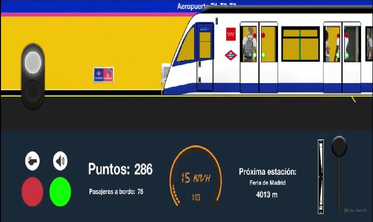 Metro Madrid 2D Simulator