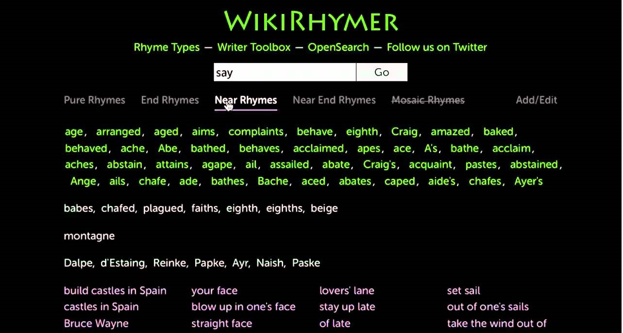 Wikirhymer