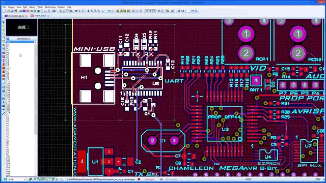 Proteus PCB design