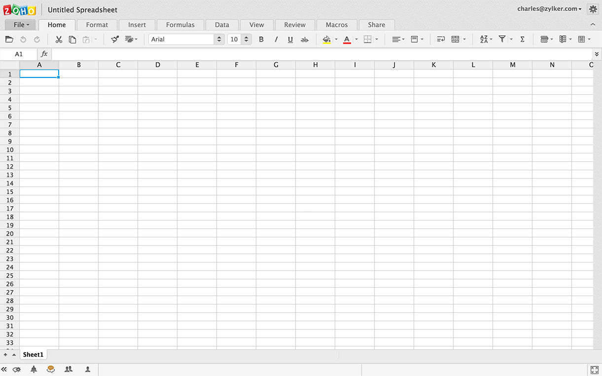 Zoho Sheet