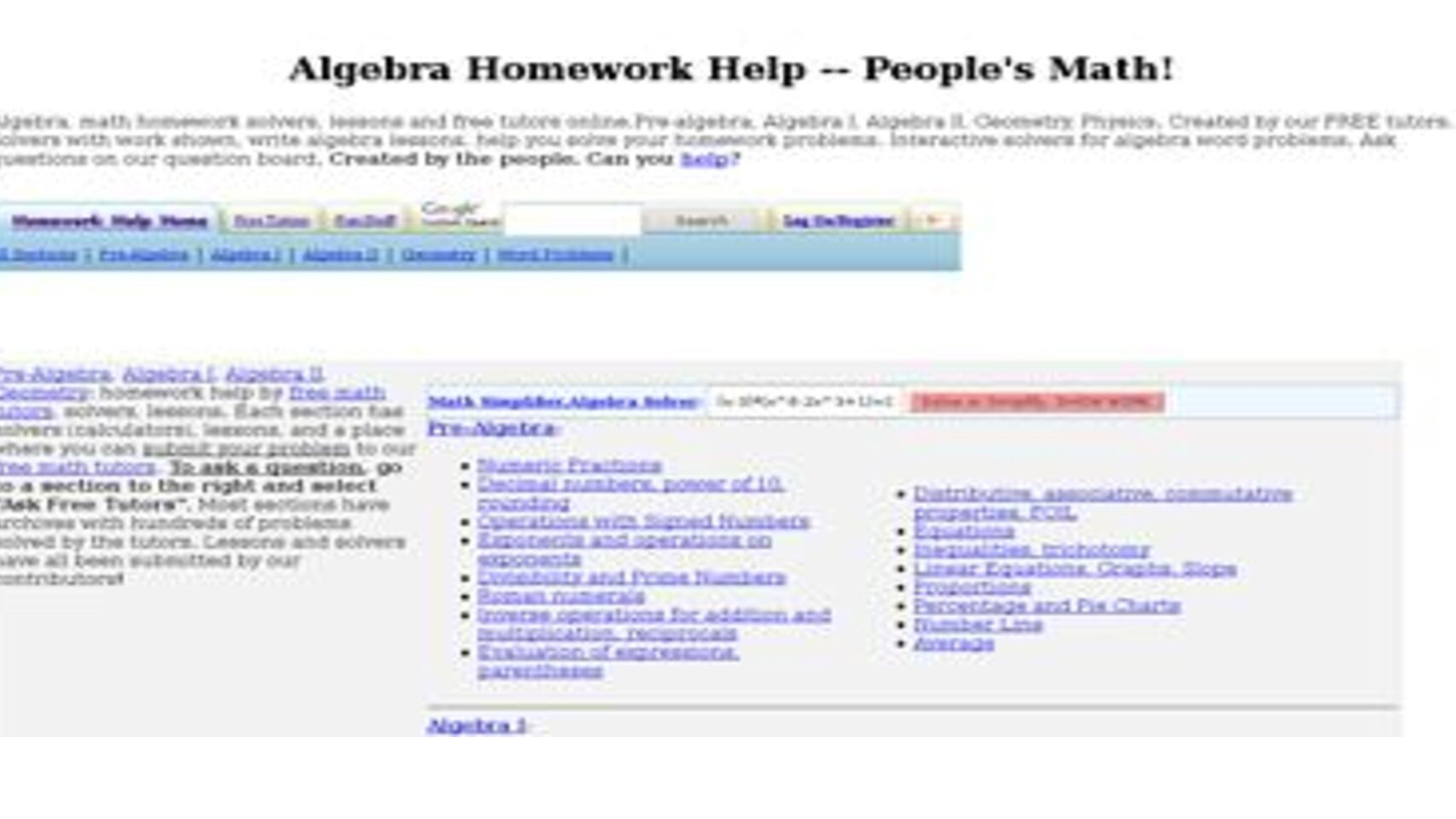 Algebra.com