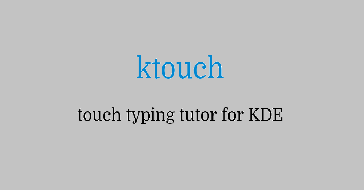 KTouch