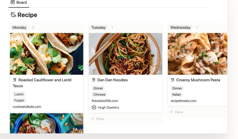 Notion Meal Planner