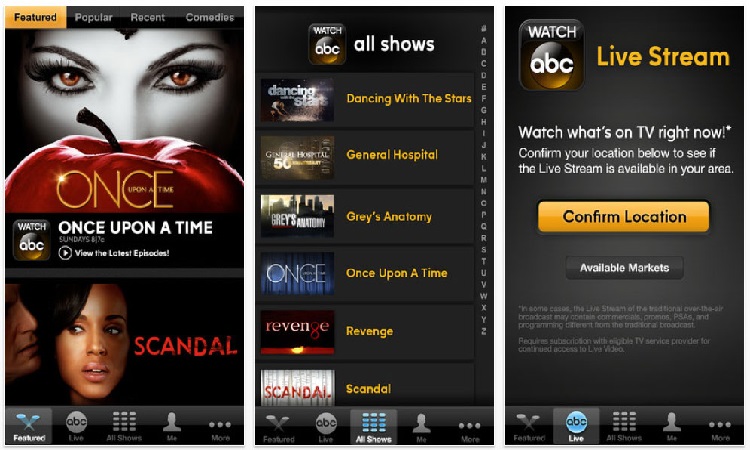 ABC: Live TV, Shows, and Movies