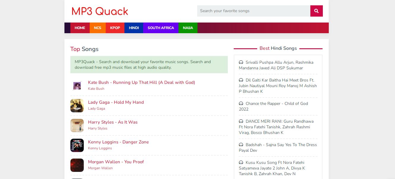 12 Sites Like Mp3quack Just Alternative To