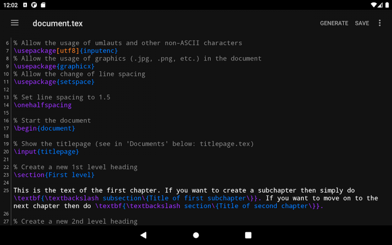 Verbose: Online LaTeX Editor