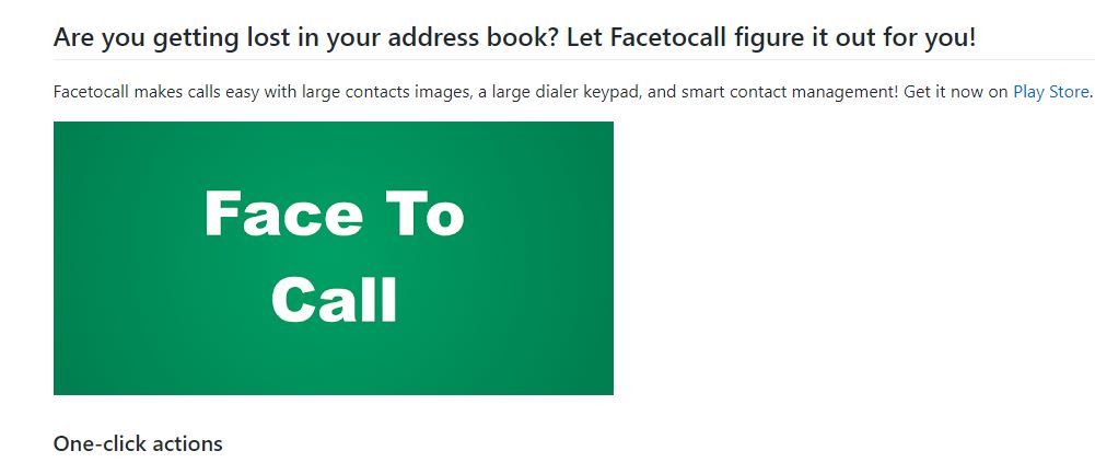 FaceToCall