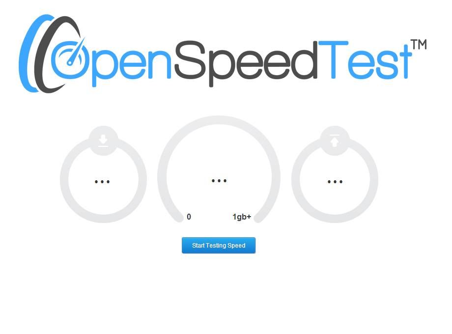 Open speed test