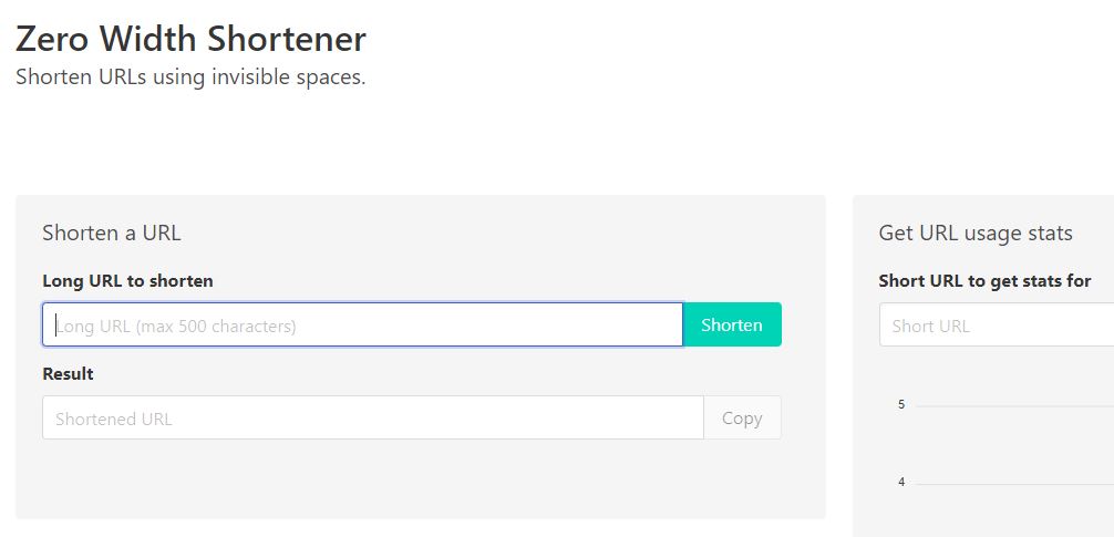 Zero Width Shortener