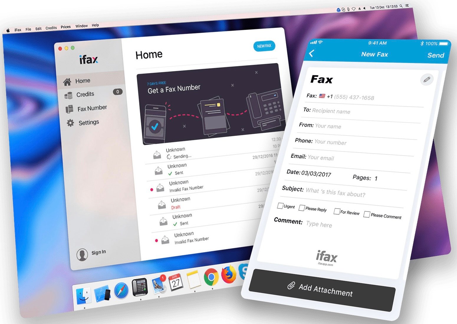 Fax Send fax from Phone