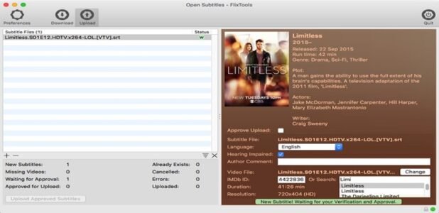 Open Subtitles FlixTools