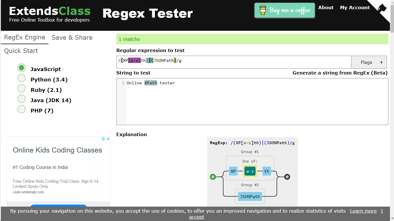ExtendsClass CyrilEx Regex Tester
