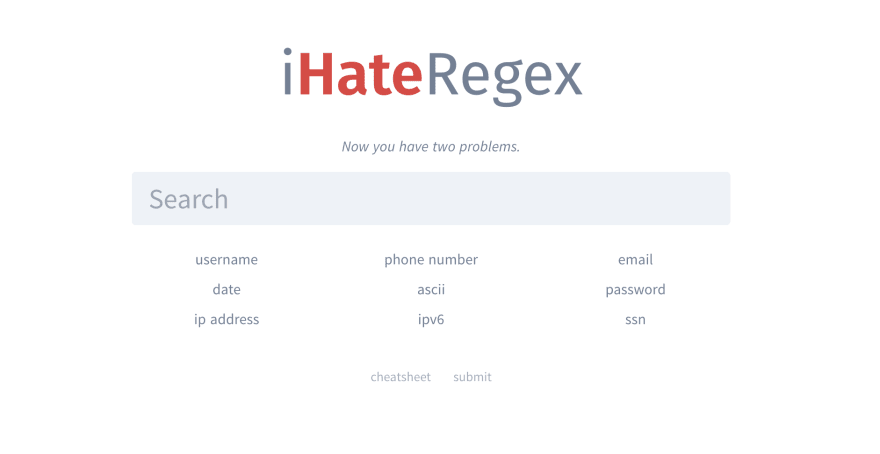 I Hate RegEx