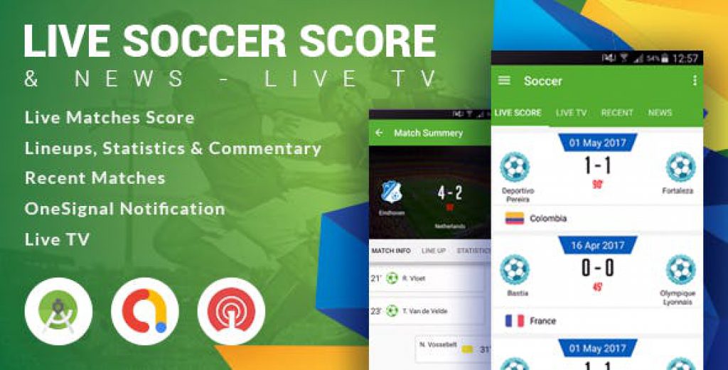 Live Soccer TV Scores and Stats