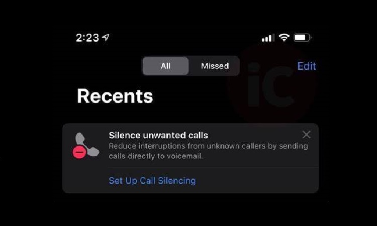 Silence Unknown Callers