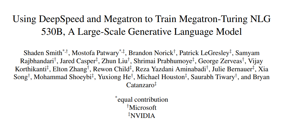 Megatron-Turing NLG