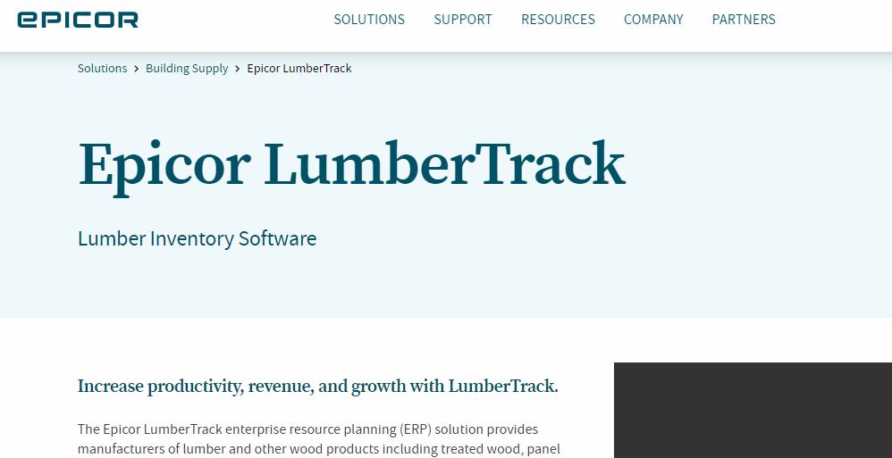 Epicor LumberTrack