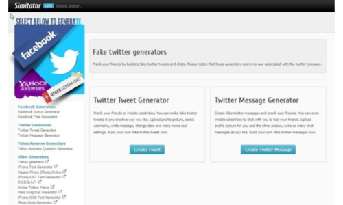 Fake Twitter Generators