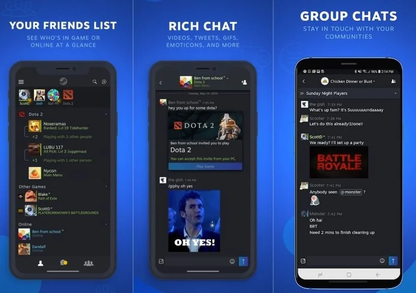 Steam-Chat-app