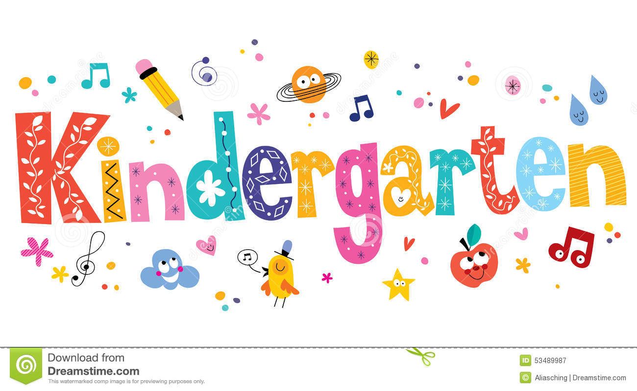 kindergarten-word-decorative-type-lettering-design-53489987
