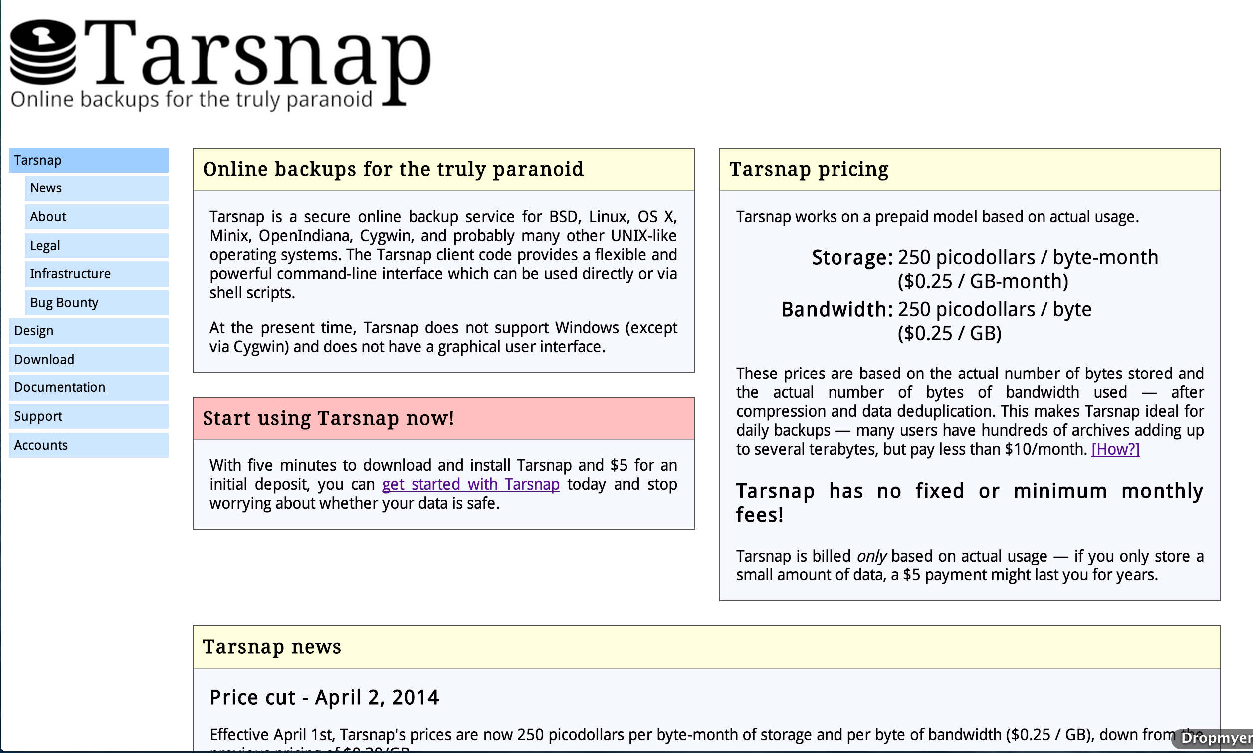 Tarsnap
