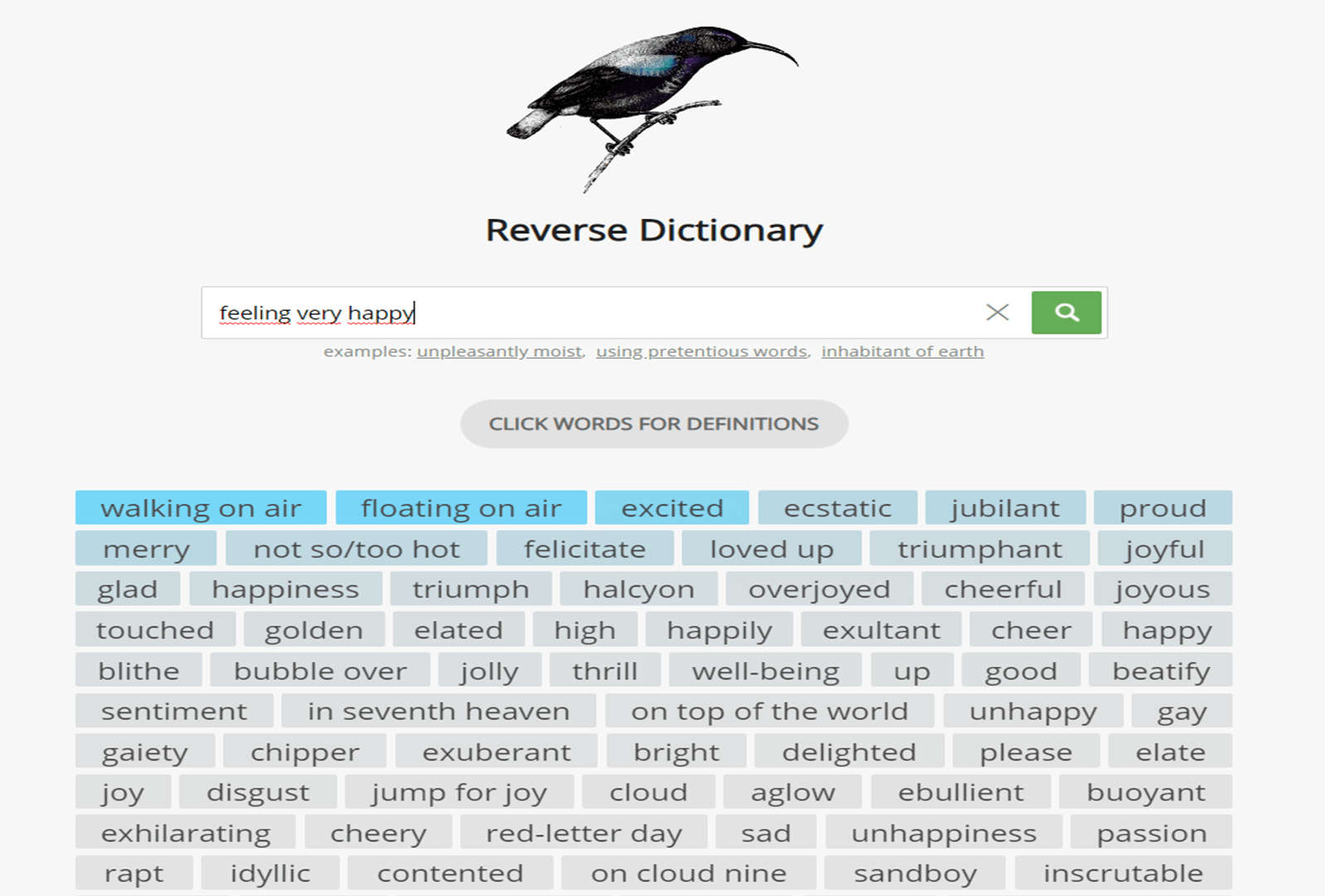 Reverse Dictionary