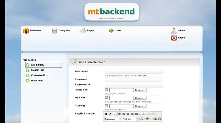 MT Backend