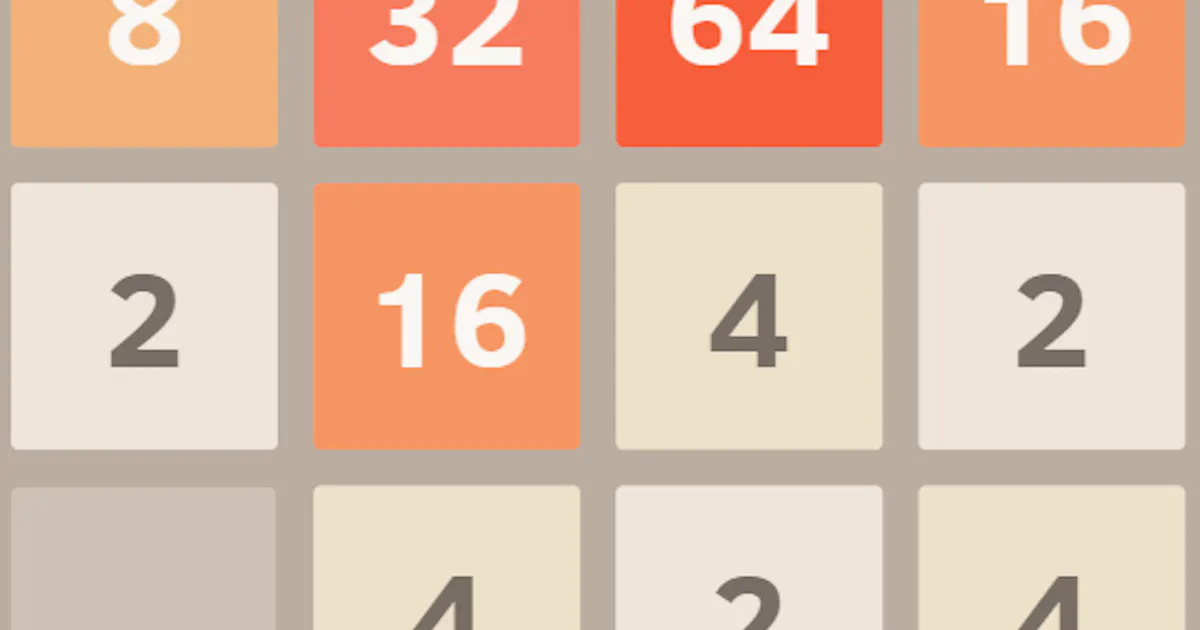 2048 Number Puzzle Game