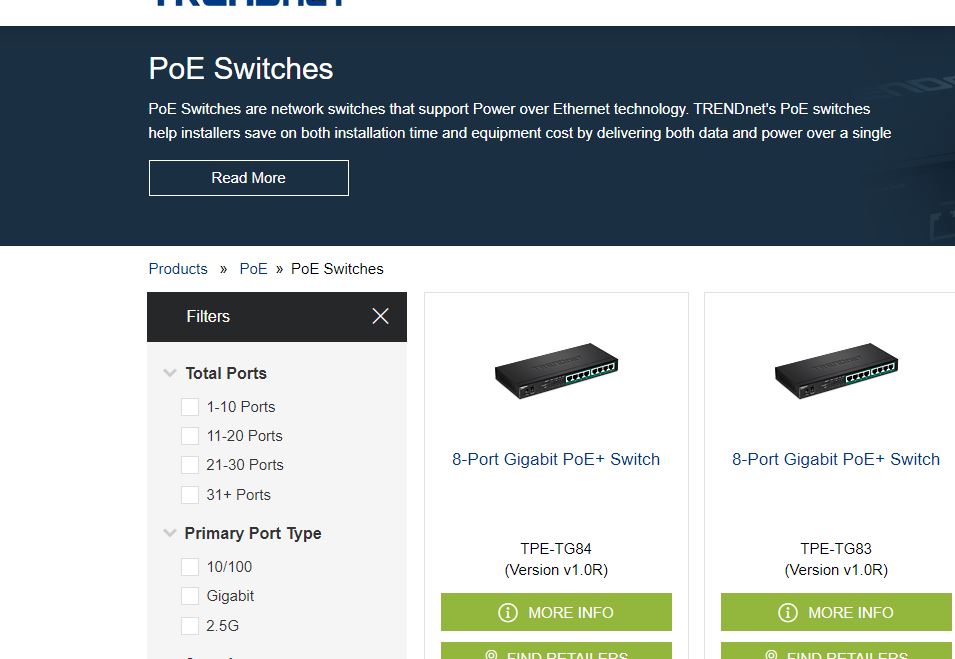 TRENDnet Switches