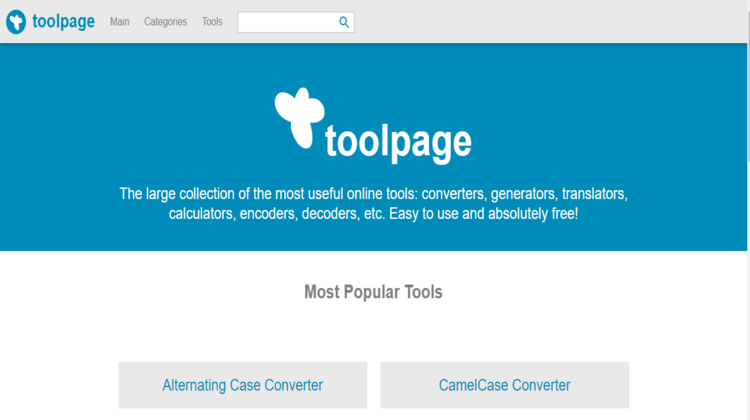 Toolpage