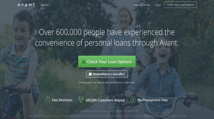 Avant Personal Loans