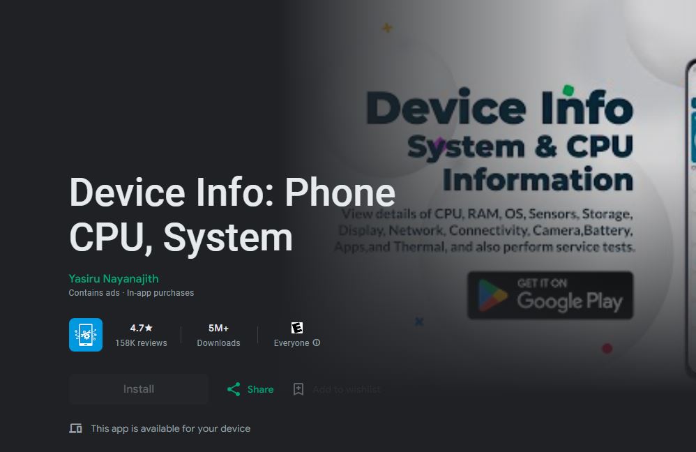 Device Info