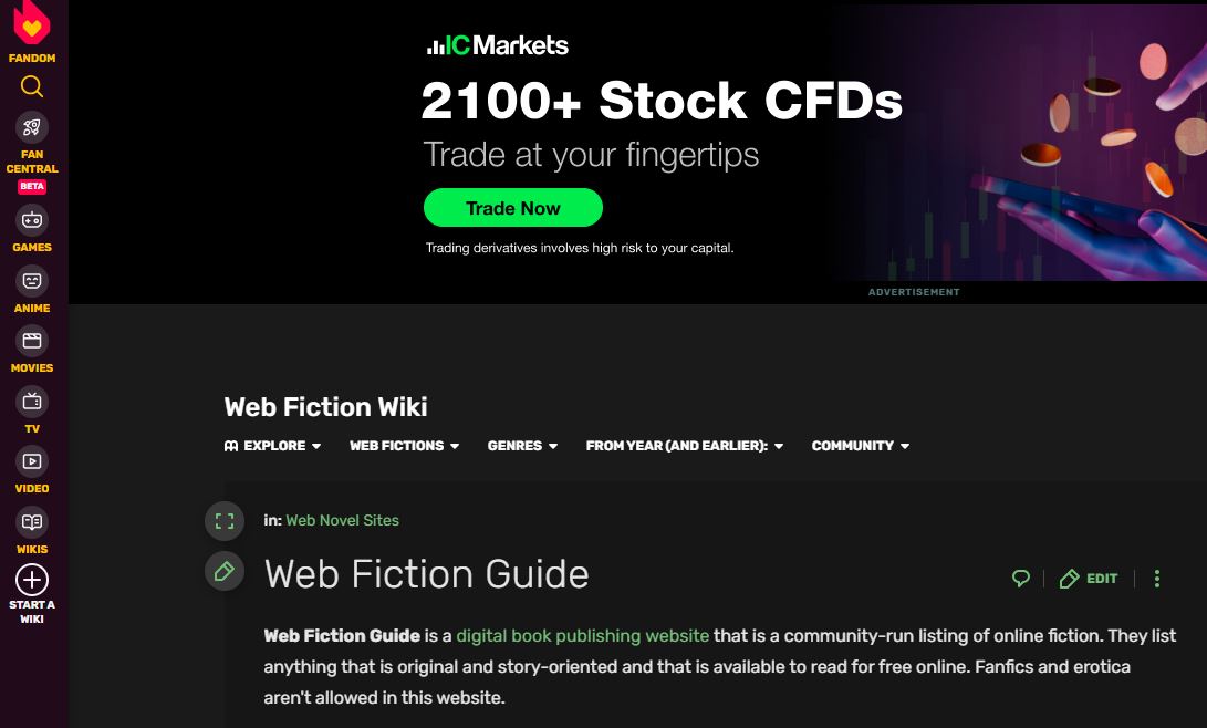 Web Fiction Guide