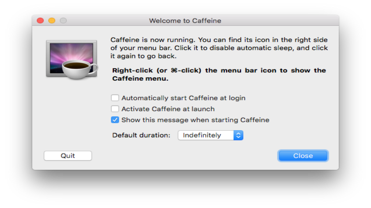 Caffeine for Mac