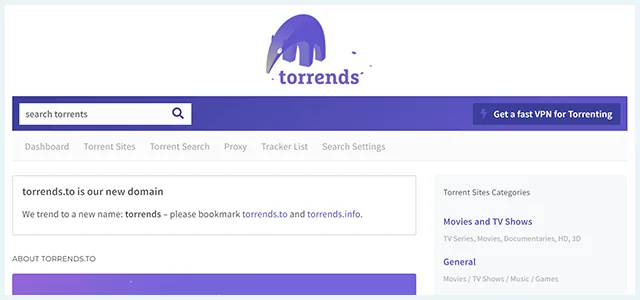 torrends-website-homepage-screenshot