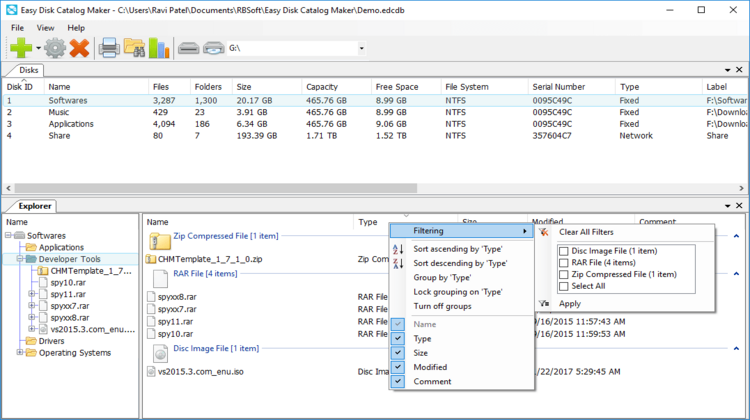 Easy Disk Catalog Maker